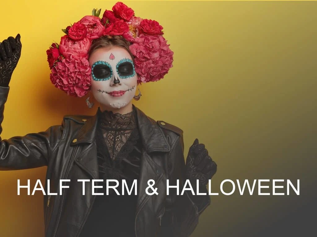 Half term and Halloween guide button. Click here to find out what's on