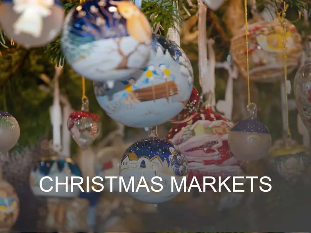 Christmas market events guide button. Click here to find out what's on