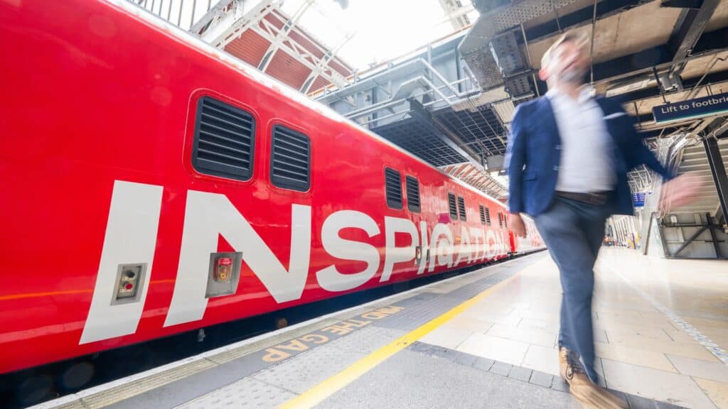 The touring exhibition train Inspiration 