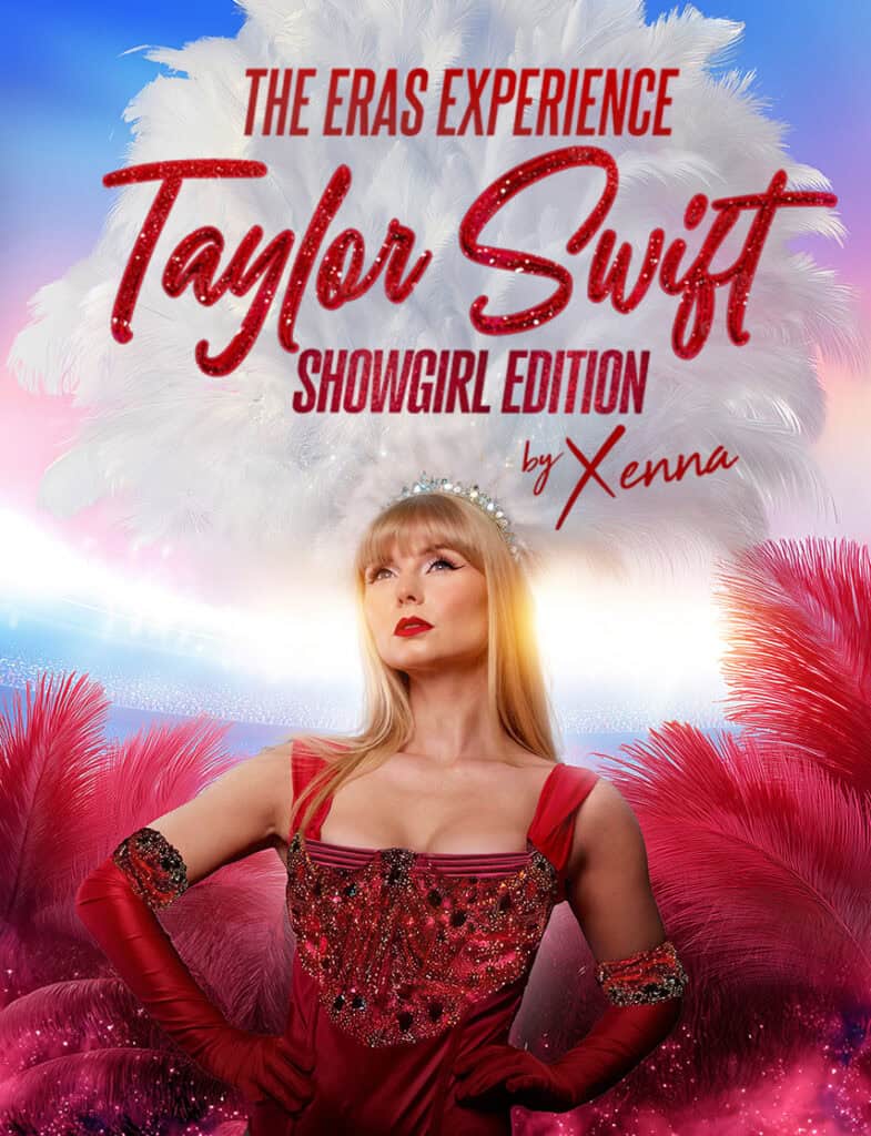 Xenna at Taylor Swift tribute show poster
