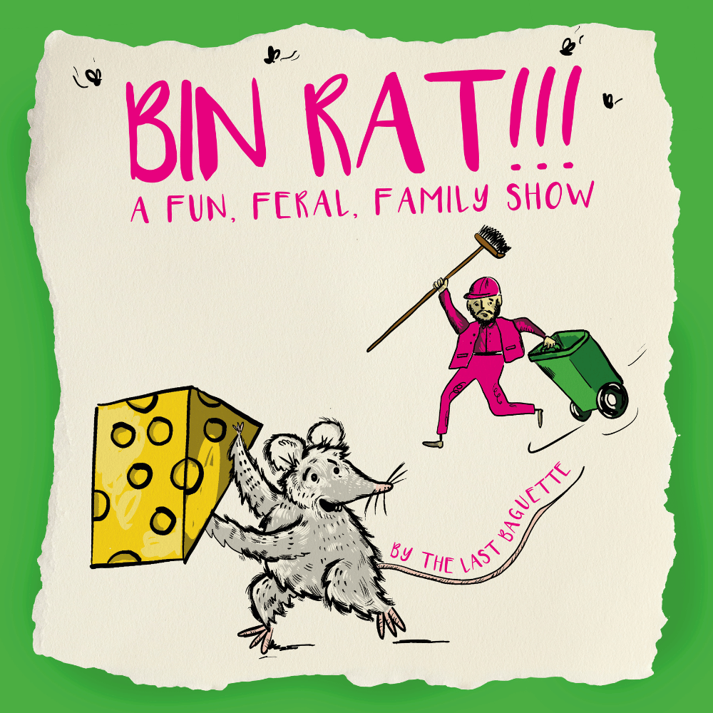 Bin Rat!!! square poster - Exeter Phoenix