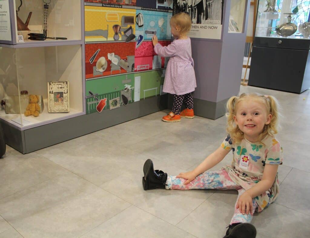 Toddlers explore Newton Abbot Museum
