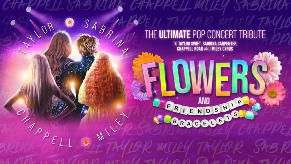 Flowers and friendship bracelets show poster