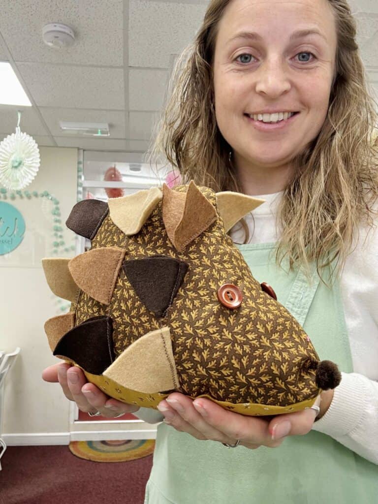 A hand craft Hedgehog doorstep