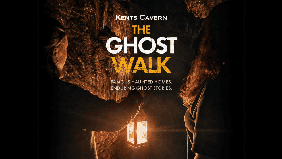 Graphic for the Kents Cavern ghost walk event