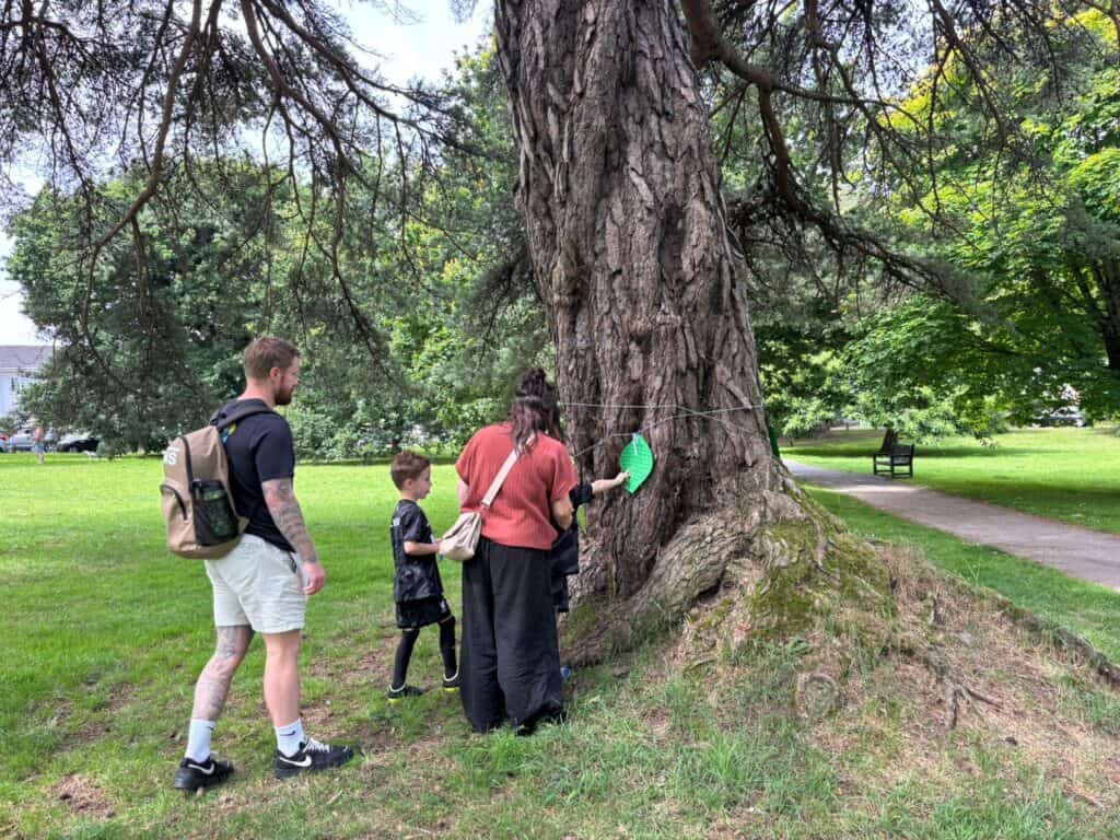 Family on a Treasure trail in Newton Abbot